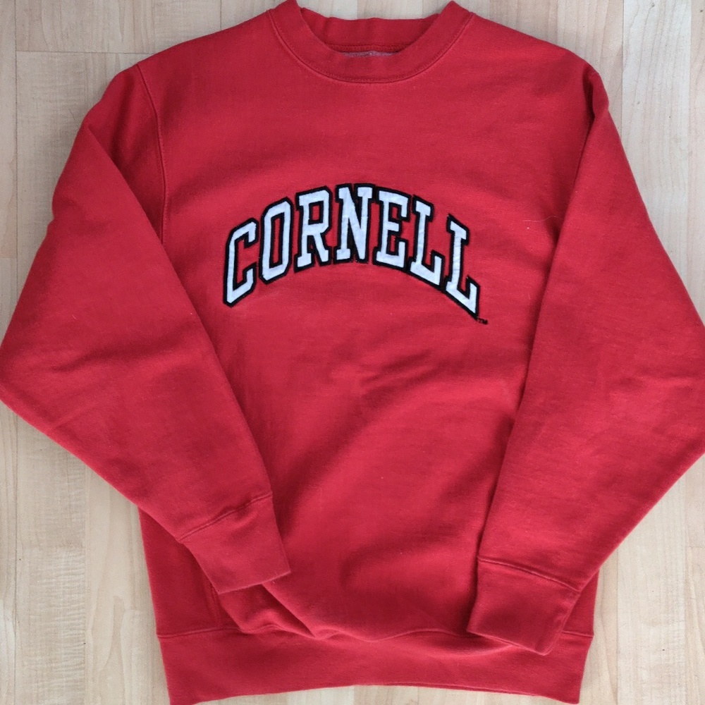 Red Cornell Crew neck Sweatshirt Size S